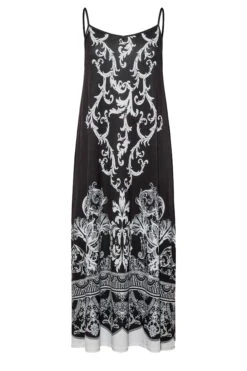 Curve Black Scarf Print Maxi Dress -Plus Size Apparel Shop 00264987 dd7d 4c 300941 X