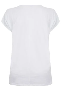 YOURS Curve White Leopard Print 'Love' Distressed T-Shirt -Plus Size Apparel Shop 004e8bb3 5d5f 4b 320776 Y