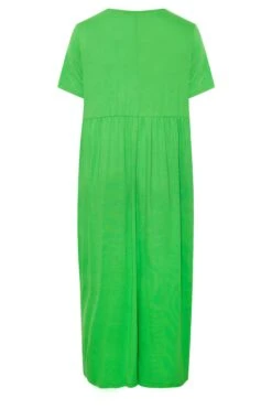 LIMITED COLLECTION Curve Bright Green Pocket Maxi Dress -Plus Size Apparel Shop 00cabb9c 6951 43 215718 Y