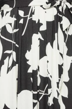 YOURS Curve Black Floral Midaxi Wrap Dress -Plus Size Apparel Shop 024a04d5 9f17 45 301985 Z