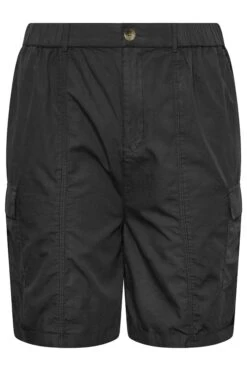 YOURS Curve Black Cargo Shorts -Plus Size Apparel Shop 02be3c45 bd5d 41 144854 X