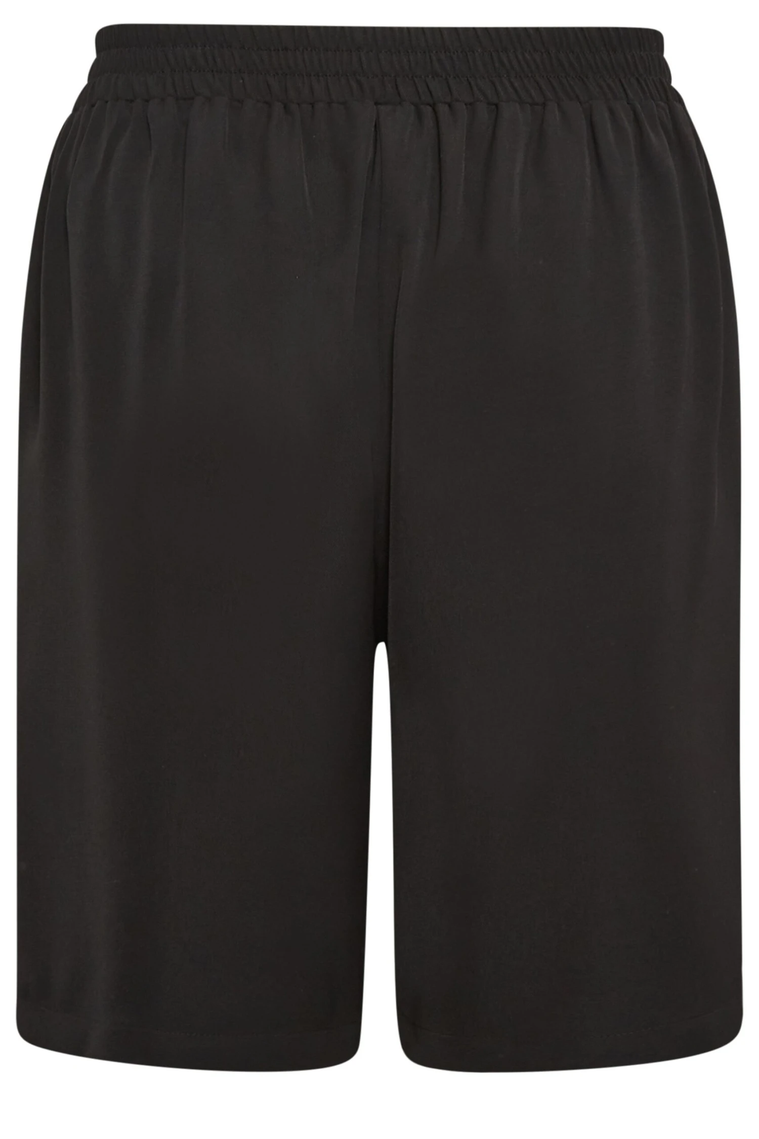 YOURS Curve Black Elasticated Waist Pull On Shorts 7 YOURS Curve Black Elasticated Waist Pull On Shorts - Image 5