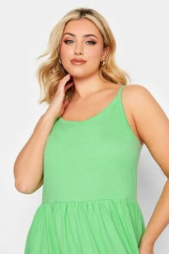 YOURS Curve Green Tiered Maxi Sundress -Plus Size Apparel Shop 08682bb6 ac90 41 137362 D