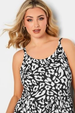 YOURS Curve Black Leopard Print Tiered Maxi Sundress -Plus Size Apparel Shop 0bafe16e d3f3 47 137316 D