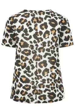 YOURS Curve Brown Animal Print Oversized T-Shirt 12 YOURS Curve Brown Animal Print Oversized T-Shirt -Plus Size Apparel Shop 0ffc2a07 75ea 4e 320959 Y