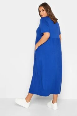 LIMITED COLLECTION Curve Blue Pocket Maxi Dress -Plus Size Apparel Shop 15d36bd9 7da3 4f 215717 C