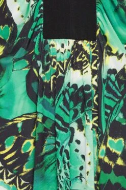 YOURS LONDON Curve Green Butterfly Print Maxi Dress -Plus Size Apparel Shop 169b7959 3c02 49 162185 Z