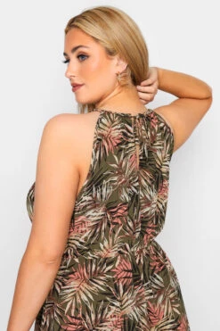 YOURS LONDON Curve Green Tropical Print Keyhole Dress 10 YOURS LONDON Curve Green Tropical Print Keyhole Dress -Plus Size Apparel Shop 18569c3b 33e4 47 161184 D