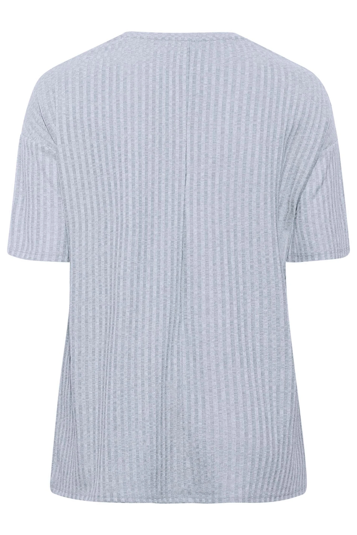 YOURS Curve Blue Pearl Embellished Split Hem T-Shirt 8 YOURS Curve Blue Pearl Embellished Split Hem T-Shirt - Image 6