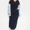 YOURS Curve Navy Blue Maxi T-Shirt Dress -Plus Size Apparel Shop 1b64b5b3 c138 47 137310 B