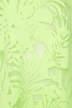 YOURS Curve Lime Green Floral Mesh Panel T-Shirt -Plus Size Apparel Shop 1cdd7a45 2a10 40 320831 Z