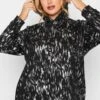 YOURS LUXURY Curve Black Foil Printed Hoodie Dress 1 YOURS LUXURY Curve Black Foil Printed Hoodie Dress -Plus Size Apparel Shop 1e5e0803 6ce7 44 301466 D