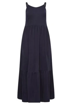 YOURS Curve Navy Blue Tiered Maxi Sundress -Plus Size Apparel Shop 1f686115 0d30 47 137359 X