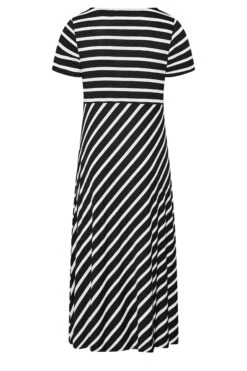 YOURS Curve Black Stripe Swing Maxi Dress -Plus Size Apparel Shop 208c588c 48fe 4d 301019 Y
