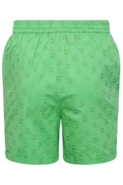 LIMITED COLLECTION Curve Green Broderie Anglaise Shorts -Plus Size Apparel Shop 20fbe82e 6e2f 46 215529 Y