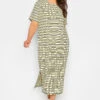 YOURS Curve Yellow Stripe Print Maxi T-Shirt Dress -Plus Size Apparel Shop 21a276bb 7467 4f 137565 B
