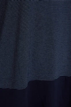 YOURS Curve Blue & Black Stripe Polo Neck Top -Plus Size Apparel Shop 22ba7d59 177a 4d 301619 Z