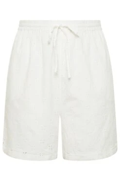 LIMITED COLLECTION Curve White Broderie Anglaise Shorts 11 LIMITED COLLECTION Curve White Broderie Anglaise Shorts -Plus Size Apparel Shop 23b570b1 0a30 4d 215525 X