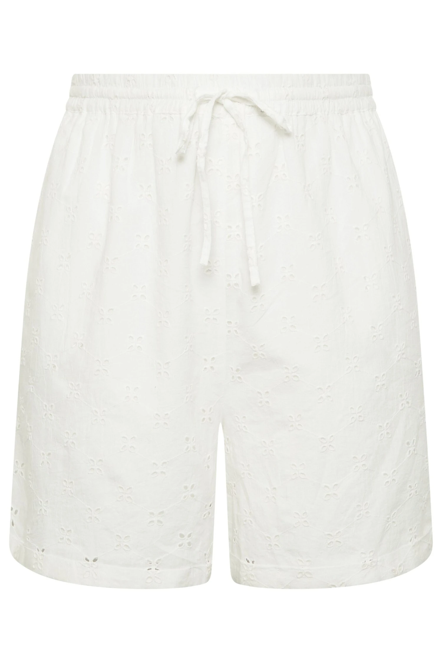 LIMITED COLLECTION Curve White Broderie Anglaise Shorts 6 LIMITED COLLECTION Curve White Broderie Anglaise Shorts - Image 4