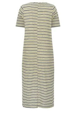 YOURS Curve Yellow Stripe Print Maxi T-Shirt Dress -Plus Size Apparel Shop 27a7d123 719a 47 137565 Y