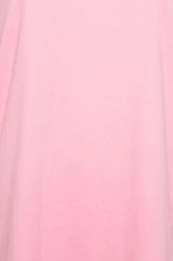 YOURS Curve Pink Frill Sleeve T-Shirt 11 YOURS Curve Pink Frill Sleeve T-Shirt -Plus Size Apparel Shop 2a550d83 a501 47 320652 Z