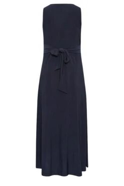 YOURS LONDON Curve Navy Blue Knot Front Maxi Dress -Plus Size Apparel Shop 2c526598 e762 46 162140 Y