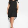 YOURS Curve Black Mesh Front Dress -Plus Size Apparel Shop 31f562ae 6ab1 41 301196 B