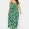 YOURS LONDON Curve Green Floral Print Ruffle Maxi Dress -Plus Size Apparel Shop 32139942 43ad 41 161126 A