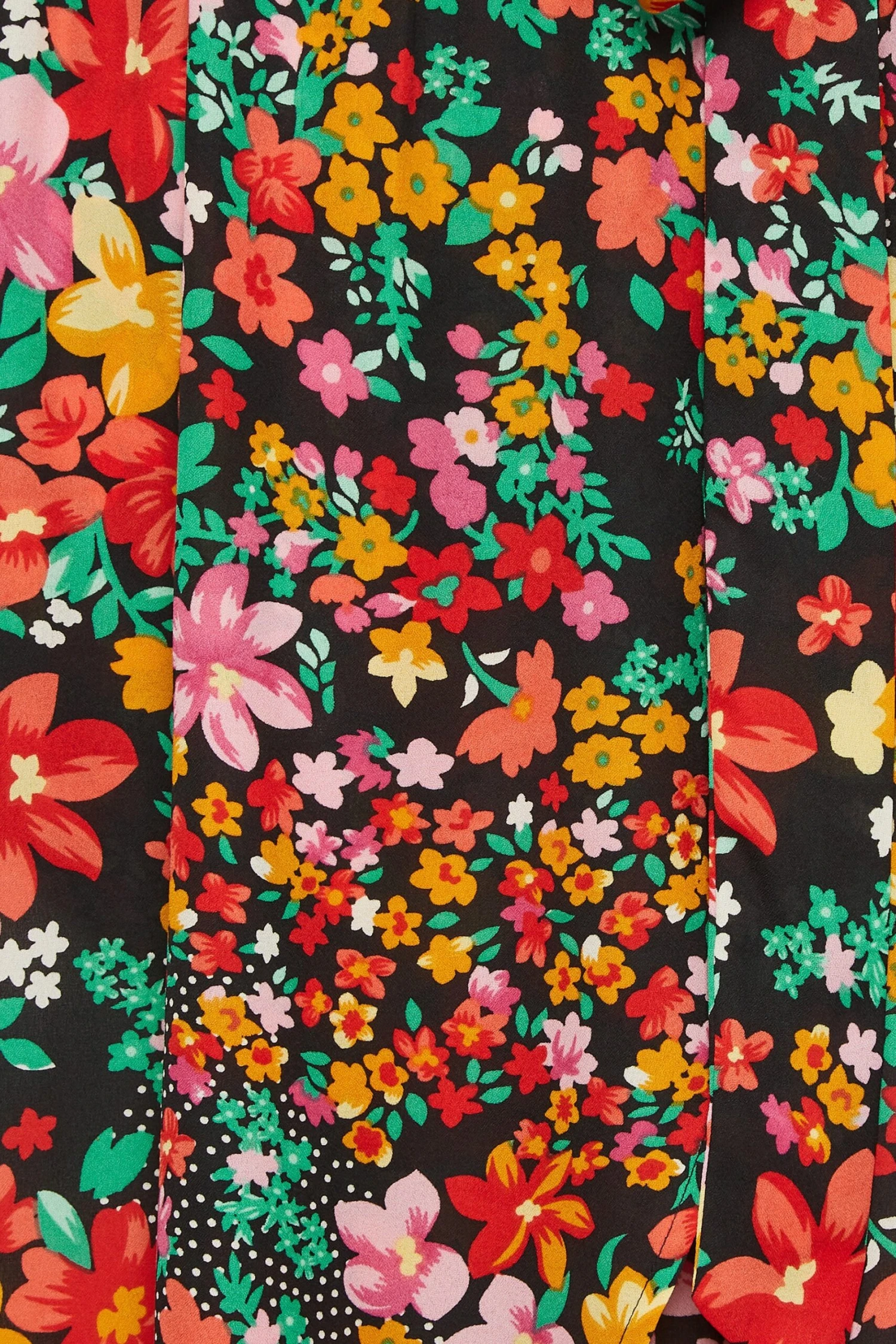 LIMITED COLLECTION Curve Black Floral Strappy Wrap Dress 7 LIMITED COLLECTION Curve Black Floral Strappy Wrap Dress - Image 5