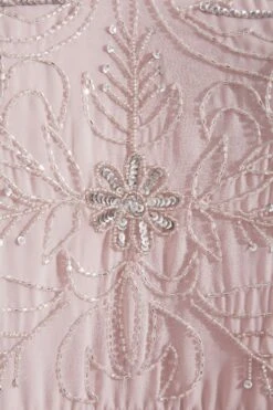 LUXE Curve Pink Floral Hand Embellished Maxi Dress -Plus Size Apparel Shop 395fa7e1 68db 46 161158 Z