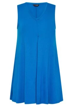 YOURS Curve Cobalt Blue Swing Vest Top -Plus Size Apparel Shop 3ac9979e e515 47 320786 X