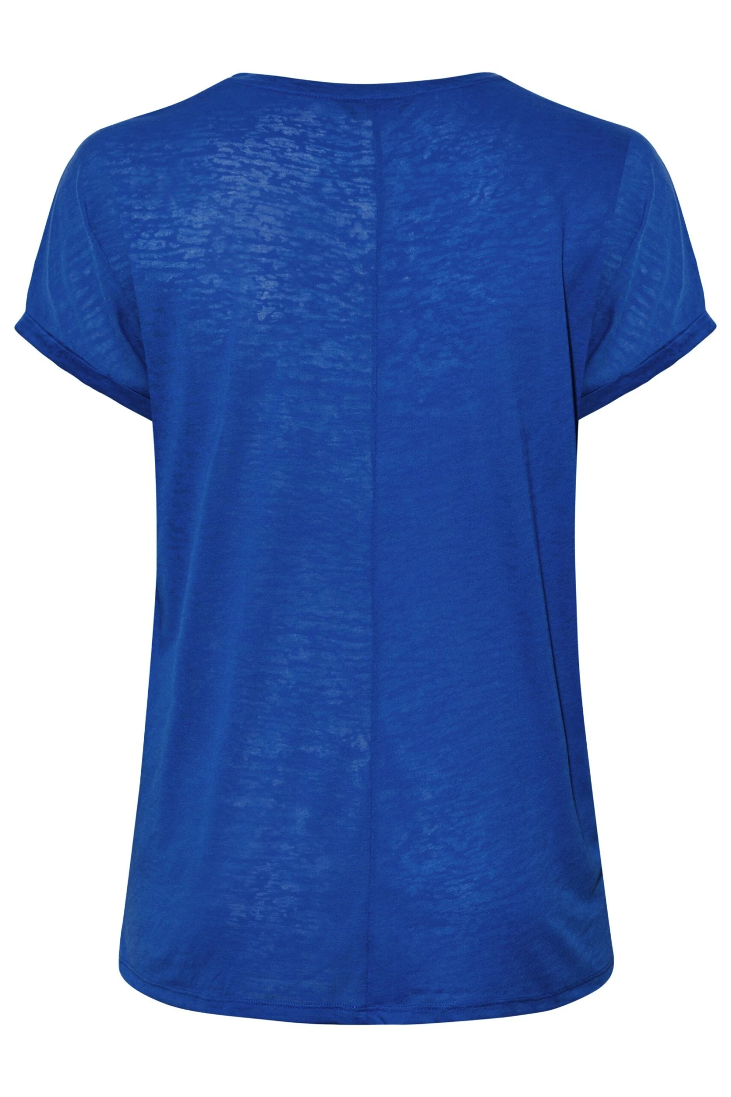 YOURS Curve Blue Burnout Grown On Sleeve T-Shirt 8 YOURS Curve Blue Burnout Grown On Sleeve T-Shirt - Image 6