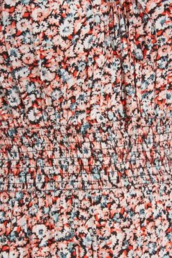 Curve White & Orange Ditsy Print Bardot Maxi Dress -Plus Size Apparel Shop 3b4efc17 0ec1 45 137134 Z