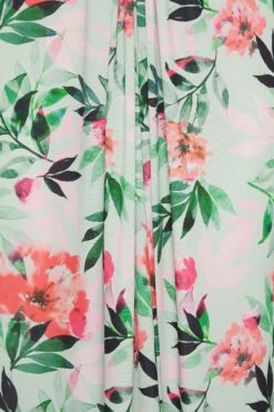 YOURS LONDON Curve Green Floral Print Knot Front Maxi Dress -Plus Size Apparel Shop 3bbe823f 97c3 40 162141 Z