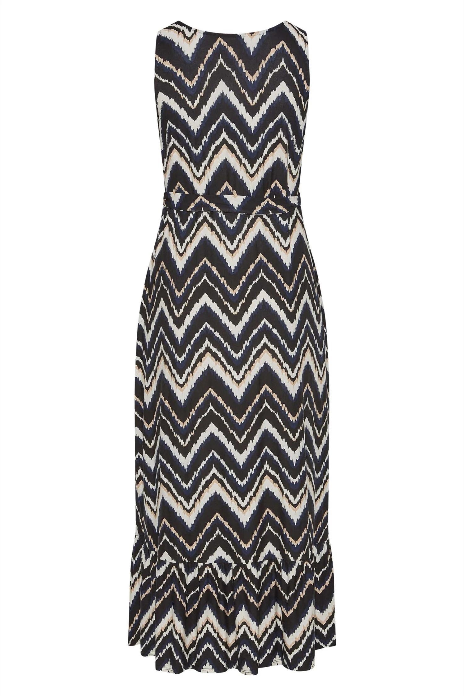 YOURS LONDON Curve Black Geometric Print Tiered Maxi Dress 8 YOURS LONDON Curve Black Geometric Print Tiered Maxi Dress - Image 6