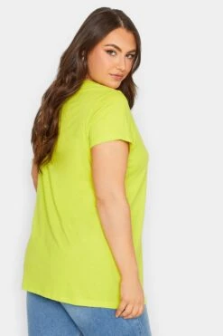 YOURS Curve 3 PACK Lime Green & Orange Essential T-Shirts -Plus Size Apparel Shop 3f63dcc4 869c 49 320715 C