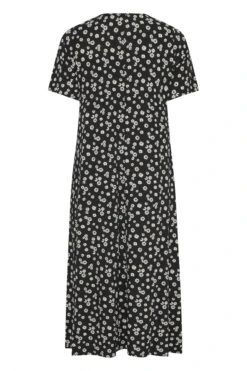 LIMITED COLLECTION Curve Black Daisy Pleat Front Maxi Dress -Plus Size Apparel Shop 404fe564 383f 4e 214475 Y