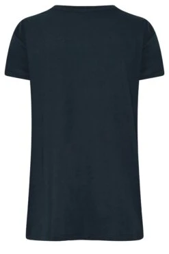 YOURS Curve Navy Blue Crown Print T-Shirt 13 YOURS Curve Navy Blue Crown Print T-Shirt -Plus Size Apparel Shop 430605e6 a4be 4a 320939 Y