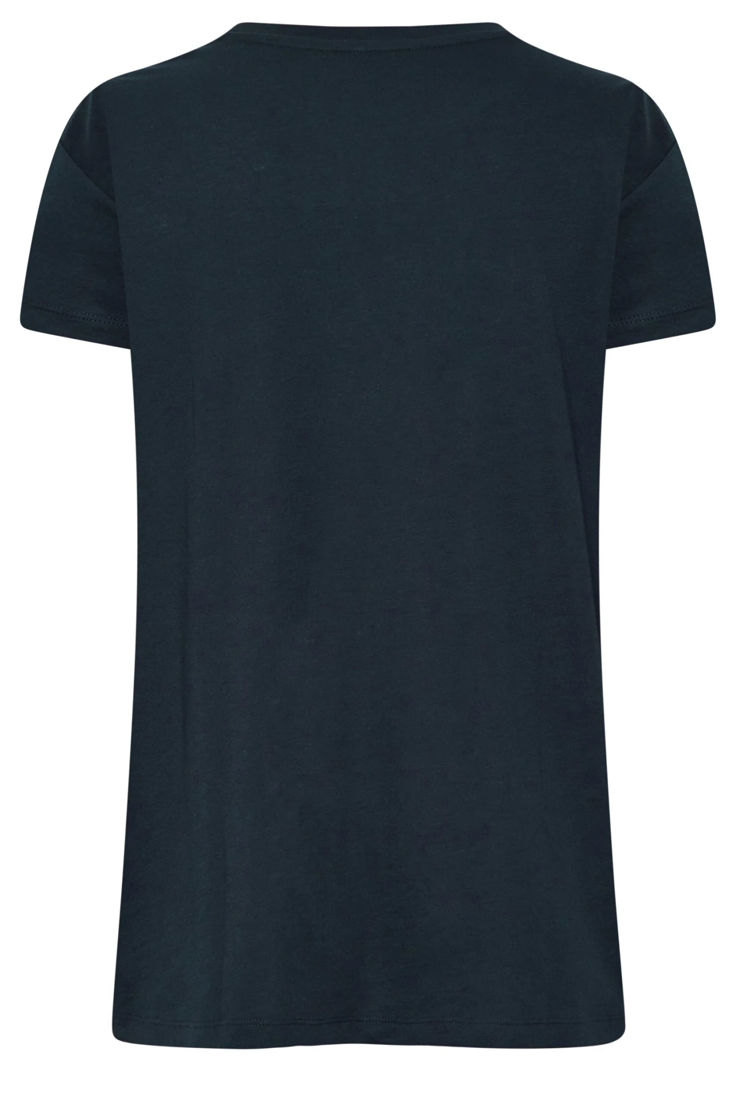 YOURS Curve Navy Blue Crown Print T-Shirt 8 YOURS Curve Navy Blue Crown Print T-Shirt - Image 6