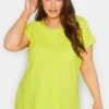YOURS Curve 3 PACK Lime Green & Orange Essential T-Shirts -Plus Size Apparel Shop 45b4c806 a50e 4b 320715 A