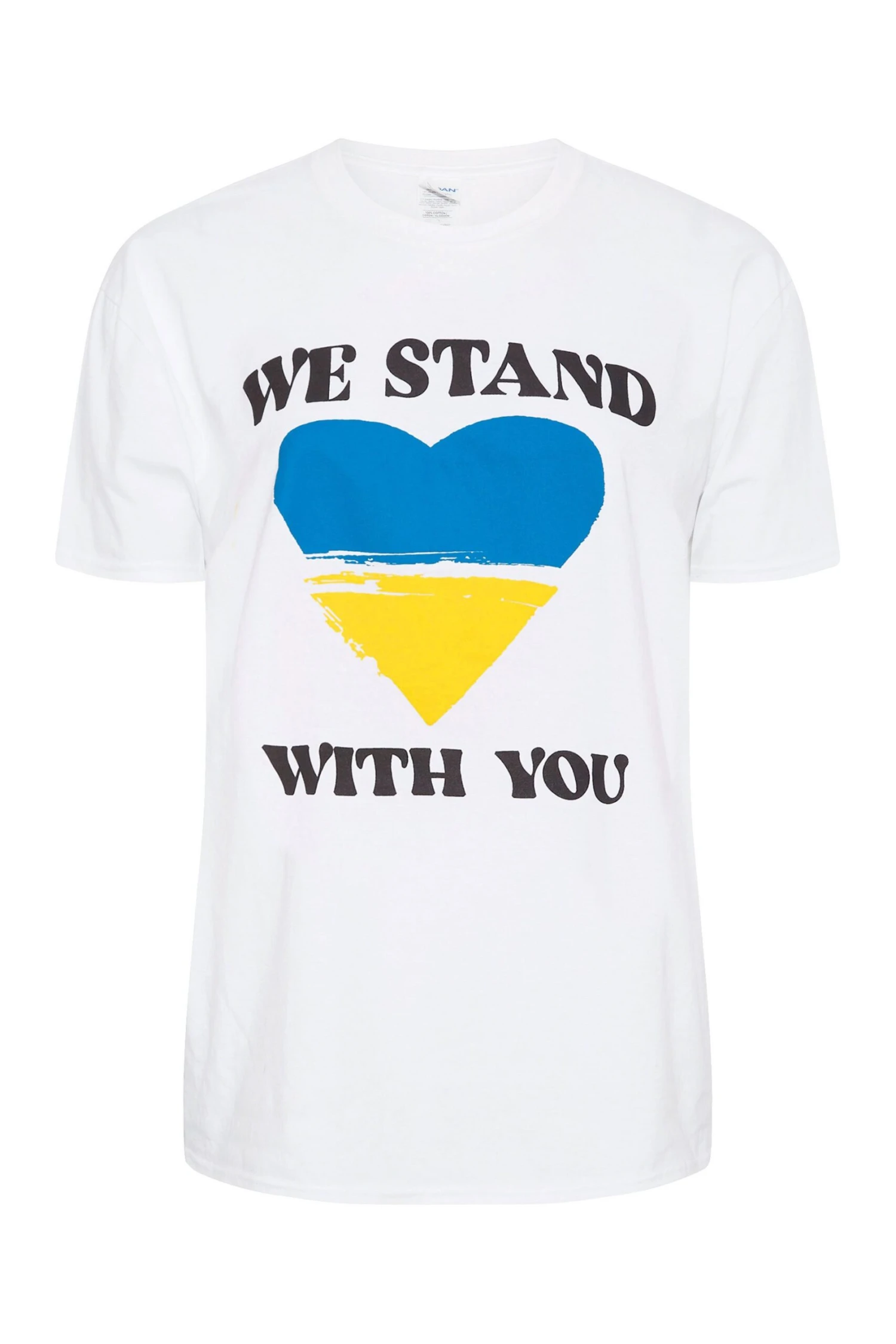 YOURS Ukraine Crisis 100% Donation 'We Stand With You' T-Shirt 8 YOURS Ukraine Crisis 100% Donation 'We Stand With You' T-Shirt - Image 6