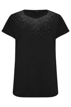 YOURS Curve Black Sequin T-Shirt -Plus Size Apparel Shop 4c3a355c 1ff0 4c 301847 X