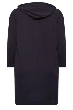 YOURS Curve Navy Blue Pocket Hoodie Dress -Plus Size Apparel Shop 4cab1365 56d3 42 301732 Y