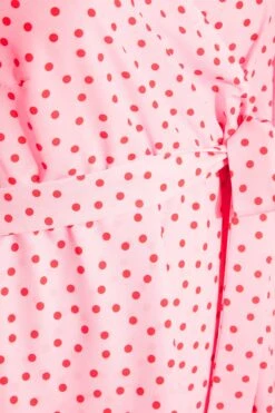 YOURS LONDON Curve Pink Polka Dot Midi Wrap Dress 11 YOURS LONDON Curve Pink Polka Dot Midi Wrap Dress -Plus Size Apparel Shop 4d60c646 6ea7 46 161732 Z