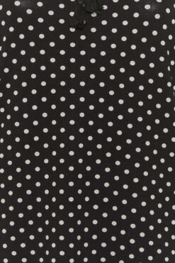 YOURS Curve Black Polka Dot Tassel T-Shirt -Plus Size Apparel Shop 4f62de34 8f40 4f 301165 Z