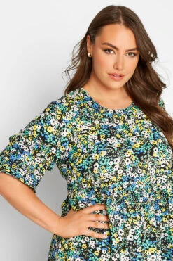 YOURS Curve Black Floral Print Maxi Dress 10 YOURS Curve Black Floral Print Maxi Dress -Plus Size Apparel Shop 50f04b64 1d30 43 173942 D