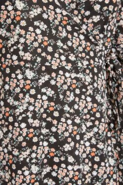 YOURS LONDON Curve Black Floral Print Midaxi Wrap Dress -Plus Size Apparel Shop 5255dbe0 b3cf 42 161190 Z