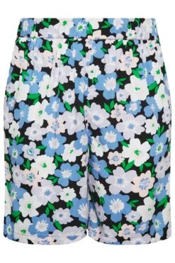 YOURS Curve Blue Floral Woven Shorts -Plus Size Apparel Shop 5323b0f1 95e7 45 144797 X