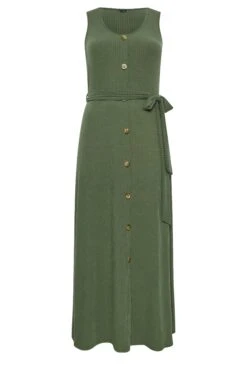 YOURS Curve Green Button Through Sleeveless Maxi Dress 12 YOURS Curve Green Button Through Sleeveless Maxi Dress -Plus Size Apparel Shop 54d41082 45b2 47 137542 X