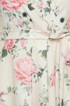 YOURS LONDON Curve Ivory White Floral Wrap Skater Dress -Plus Size Apparel Shop 58777145 fcb2 42 162136 Z